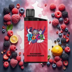 IGET Bar 3500 Puffs Engangsdamper Bjørnebær Bringebær Sitron 1,2 Ohm Mesh Coil