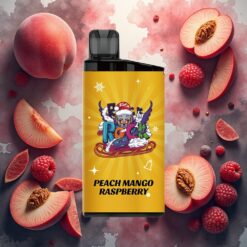 IGET Bar 3500 Puffs Engangsdamper Fersken Mango Bringebær – 1400 mAh