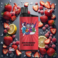 IGET Bar 3500 Puffs Engangsdamper Jordbær Sitron Is 1400 mAh