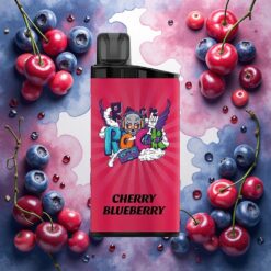 IGET Bar 3500 Puffs Engangsdamper Kirsebær og Blåbær, 1400 mAh