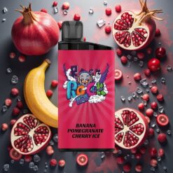 IGET Bar 3500 Puffs Engangsvape Banan Granate Is (1400 mAh)