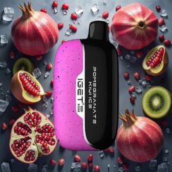 IGET Moon K5000 Puffs Engangsdamp Granate Kiwi Is 5000 Puff 1,35 Ohm Mesh Coil