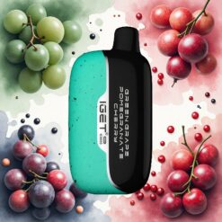 IGET Moon K5000 Puffs Engangsdamper Grønt Druer Granateple Kirsebær – 5000 Puff, 1.35 Ohm