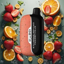 IGET Moon K5000 Puffs Engangsdamper Jordbær Oransje Grønn Is – 5000 Puff, 81.5 g