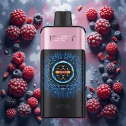 IGET ONE 12000 Puffs Engangs Vape Bjørnebær Is 2700 mAh Batteri