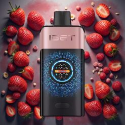 IGET ONE 12000 Puffs Engangsvape Chupa Chups Jordbær – 2700 mAh Batteri