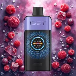 IGET ONE 12000 Puffs Engangsvaper Bringebær Drue Is med 2700 mAh Batteri og 0,6 ohm Dual Mesh Coil