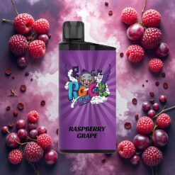 Iget Bar 3500 Puffs Engangs E-sigarett Bringebær Drue – 1400 mAh