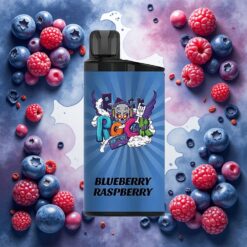 Iget Bar 3500 Puffs Engangsdamp Blåbær Bringebær – 1400 mAh