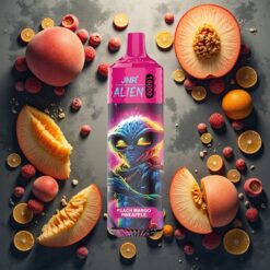 JNR Alien 10000 Puffs Disposable Vape Fersken mango ananas 20ml 850mAh