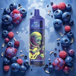 JNR Alien 10000 Puffs Engangs E-sigarett Blåbær På Is med 850mAh Batteri