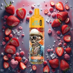 JNR Alien 10000 Puffs Engangs E-sigarett Jordbær Godteri Is 850mAh Type-C