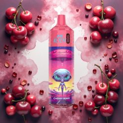 JNR Alien 10000 Puffs Engangs e-sigarett Kirsebær Bær med 850mAh Batteri