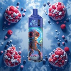 JNR Alien 10000 Puffs Engangsdamp Blå Bringebær Is 20ml E-væske 850mAh