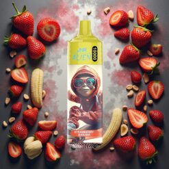 JNR Alien 10000 Puffs Engangsdamp Jordbær Banan 20ml E-væske 850mAh