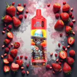 JNR Alien 10000 Puffs Engangsdamp Jordbær Granateple 850mAh Type-C