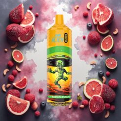 JNR Alien 10000 Puffs Engangsdamp Tropisk Punch 20ml E-væske, 850mAh