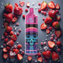 JNR Alien 10000 Puffs Engangsfordamper Jordbær Is med 850mAh Batteri