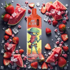 JNR Alien 10000 Puffs Engangsvape Jordbær Vannmelon Is 850mAh Type-C