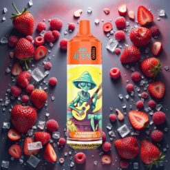 JNR Alien 10000 Puffs Engangsvaper Jordbær Bringebær Is 850mAh 20ml