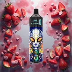 JNR Alien Max 18000 Puffs Smart LED Display & Type-C Lading Jordbær Vannmelon Bubblegum