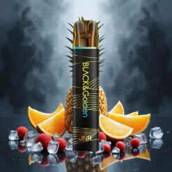 JNR Black&Golden 600+200 Puffs Disposable Vape Ananas Is (800 Puffs, 550mAh)