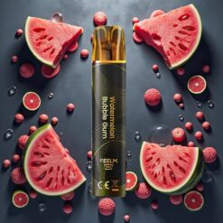 JNR Black&Golden 600+200 Puffs Disposable Vape Vannmelon Bubblegum 800 Puffs 550mAh