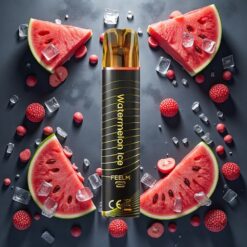 JNR Black&Golden 600+200 Puffs Disposable Vape Vannmelon Is 800 Puffs 550mAh