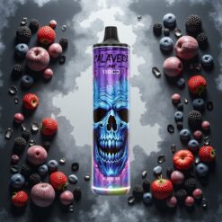 JNR Calavera 11000 Puffs Disposable Vape Svart Is (Black Ice) med 850 mAh batteri