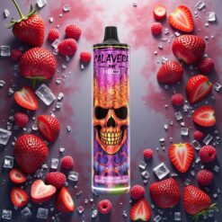 JNR Calavera 11000 Puffs Engangsdamp med Jordbær Bringebær Kirsebær Is, 850 mAh Batteri