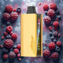 JNR Cruiser 12000 Puffs No-Charge Disposable Vape Bjørnebær Is med 3500 mAh batteri og 25 ml e-væske