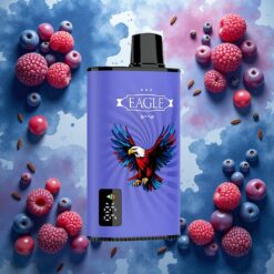 JNR EAGLE Smart 23000 Puffs Disposable Vape Blå Bringebær med digital skjerm og justerbar luftstrøm