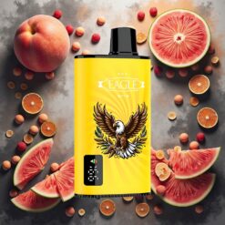 JNR EAGLE Smart 23000 Puffs Disposable Vape Fersken Mango Vannmelon med digital skjerm og 1.0ohm mesh coil