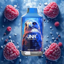 JNR Falcon 16000 Puffs Engangsverdampar Blå Bringebær Is 22ml & 850 mAh