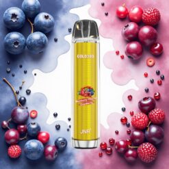 JNR Glod380 6000 Puffs Engangsdamp Blåbær Kirsebær Tranebær 1500mAh