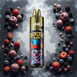 JNR Joker 24K Puffs Disposable Vape Svart Drage Is 2+10ml Fyllbar Pod 800mAh Batteri