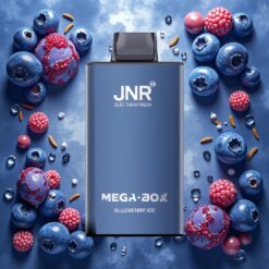 JNR Mega Box 25000 Puffs Disposable Vape Blåbær Is 30ml E-liquid Kapasitet