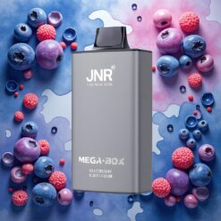 JNR Mega Box 25000 Puffs Disposable Vape Blåbær Tyggegummi med 30ml E-væske og 850mAh batteri