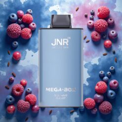 JNR Mega Box 25000 Puffs Disposable Vape Blåbringebær Kirsebær 30ml 850mAh