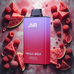 JNR Mega Box 25000 Puffs Disposable Vape Bringebær Vannmelon 30ml E-liquid
