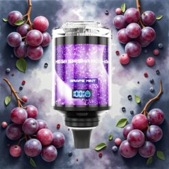 JNR Mega Shisha Hookah Desktop Kompatibel 100K Druemynte, 100000 puffs, 60ml e-Liquid Kapasitet