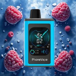 JNR PhoneVape 30000 puffs Disposable Vape Blå Bringebær Is med 850mAh Type-C-ladbar batteri og Turbo Mode