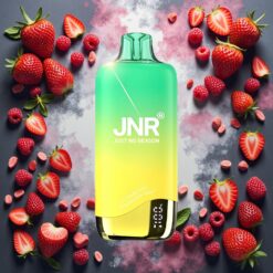 JNR Rainbow 10500 Puffs Disposable Vape Jordbær Bringebær Mynte 18ml 600mAh