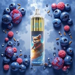 JNR Rocket-X 12400 Puffs Engangsdamp Blåbær Is med Justerbar Luftstrøm og 850mAh Batteri
