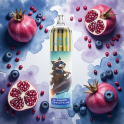 JNR Rocket-X 12400 Puffs Engangsdamp med Justerbar Luftstrøm og Blåbringebær Granateple