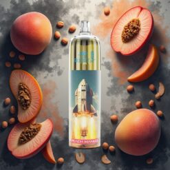 JNR Rocket-X 12400 Puffs Engangsdamp med Justerbar Luftstrøm og Fersken Mango (Peach Mango)