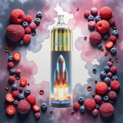 JNR Rocket-X 12400 Puffs Engangsdamper med Justerbar Luftstrøm og 25ml e-Væske – Blandet Bær