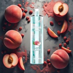 JNR Shisha Hookah 12000 Puffs Engangs Vape Juicy Peaches (Saftige Fersken) 24ml/750mAh
