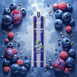 JNR Shisha Hookah 12000 Puffs Engangsdamp Blåbær Is 24ml 750mAh