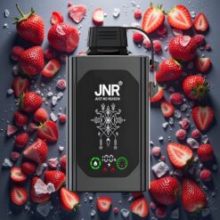 JNR Shisha Hookah Box 20500 Puffs Disposable Vape Jordbær Is 25ml